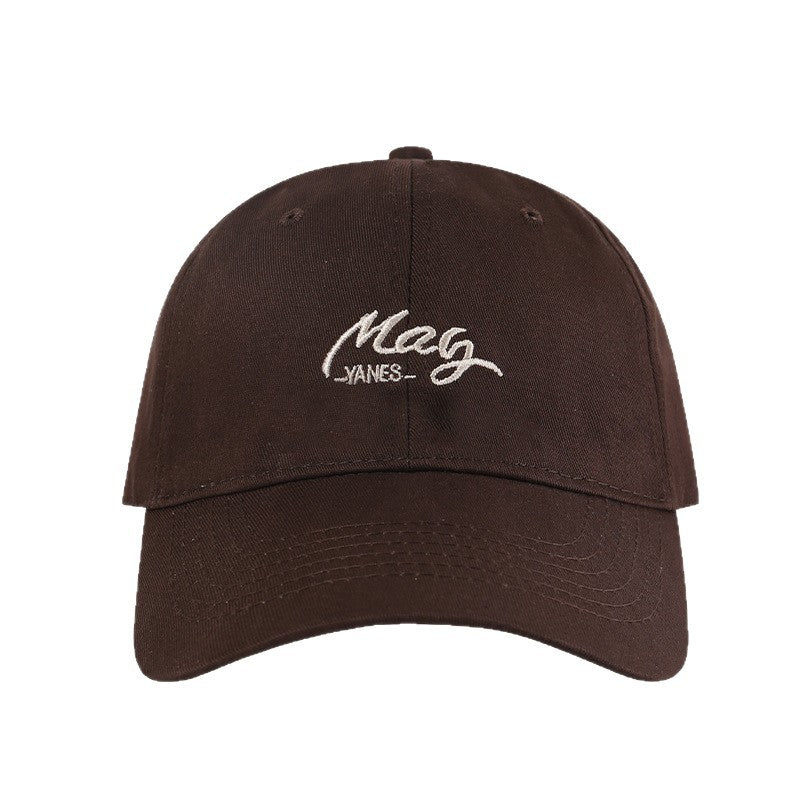 Men's And Women's Identical Solid-color Embroidered Letter May Fashion Casual Baseball Cap, Suitable For Outdoor Outings, Mountain Climbing, Fishing, And Daily Commuting.