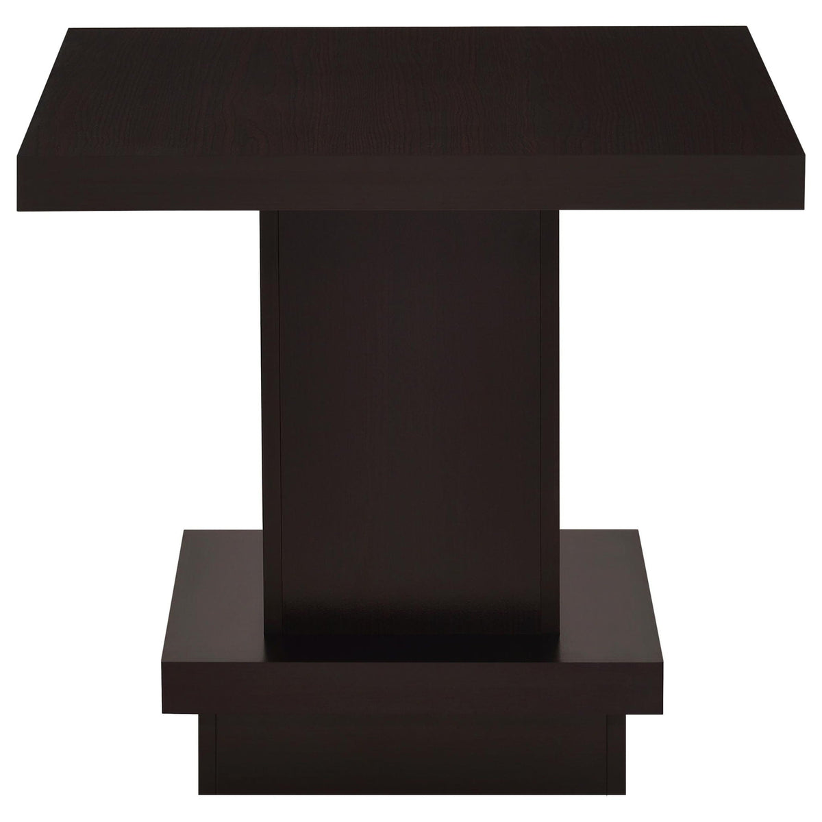 Reston 2-piece Square Coffee and End Table Set Cappuccino