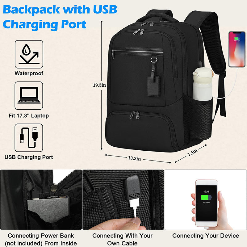 Waterproof Business Backpack Multi-functional For Business Travel