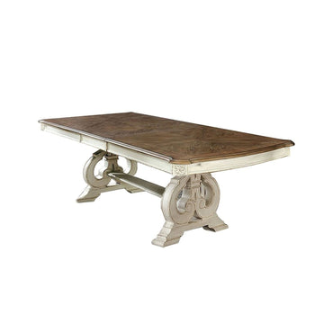 Rustic Dining Set With Table And Upholstered Chairs