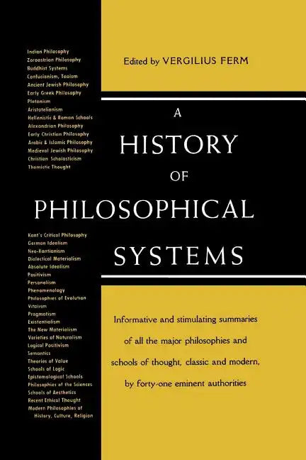 A History of Philosolphical Systems - Paperback