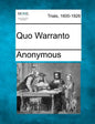 Quo Warranto - Paperback