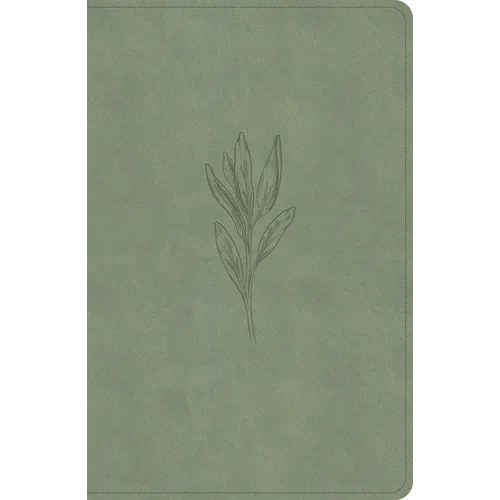 NASB Large Print Personal Size Reference Bible, Sage Suedesoft Leathertouch - Imitation Leather
