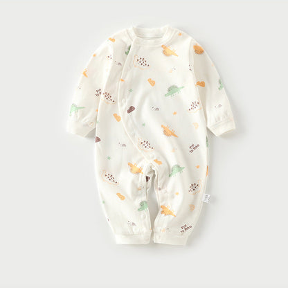 Baby Cotton Onesie Pajamas - Cute Print Romper, Sizes 59-90cm, Newborn to 1 Year