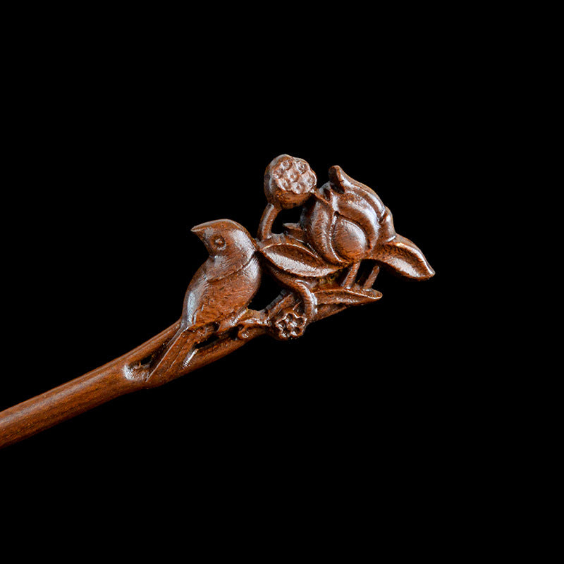 Gold Sandalwood Daily Updo Gadget Hair Claw Hairpin
