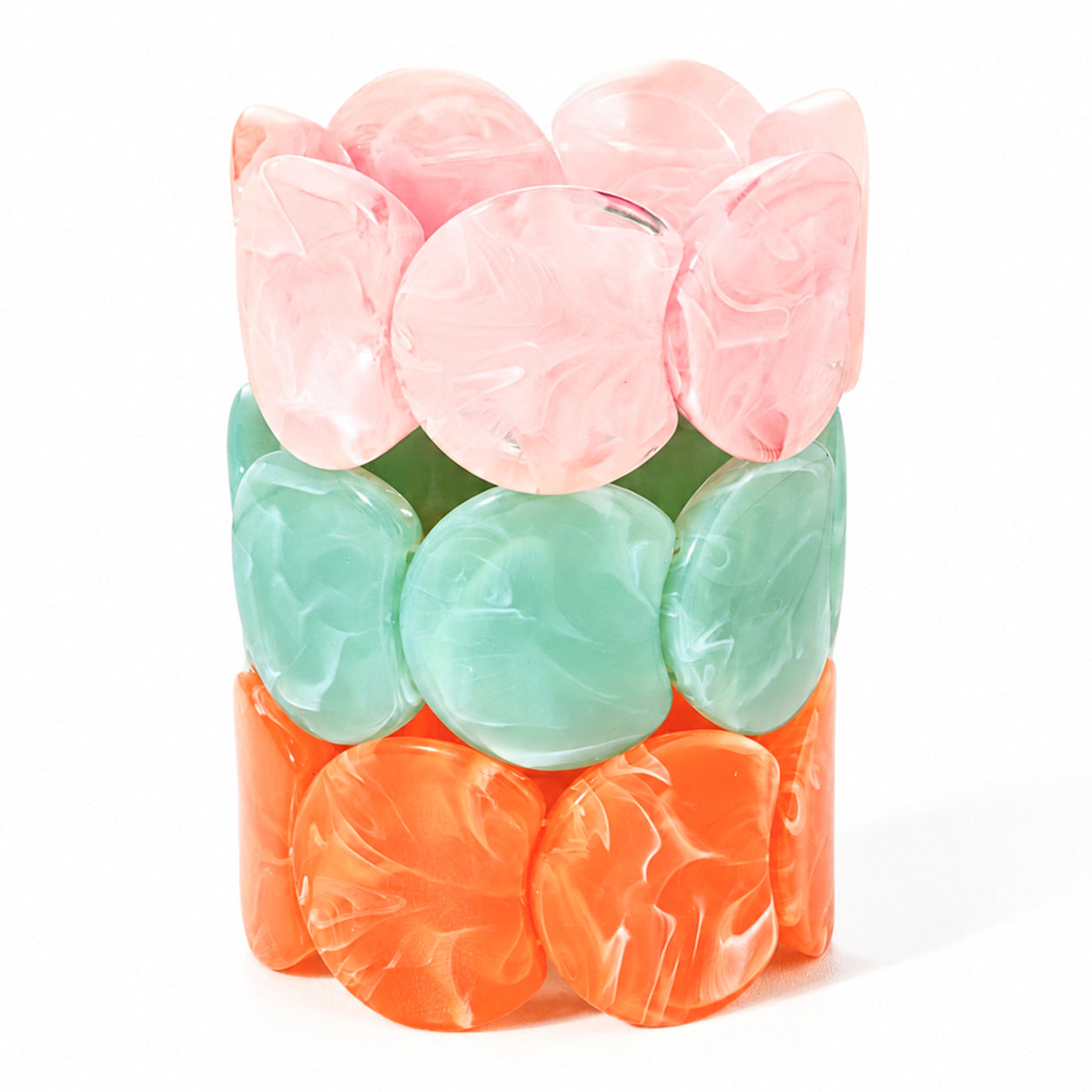 Irregular-shaped Resin Bracelet For Women