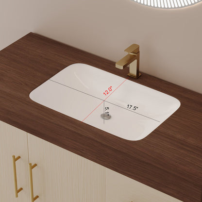 36' Modern Free-Standing Bathroom Vanity with Seamless Ceramic Sink & Sintere...