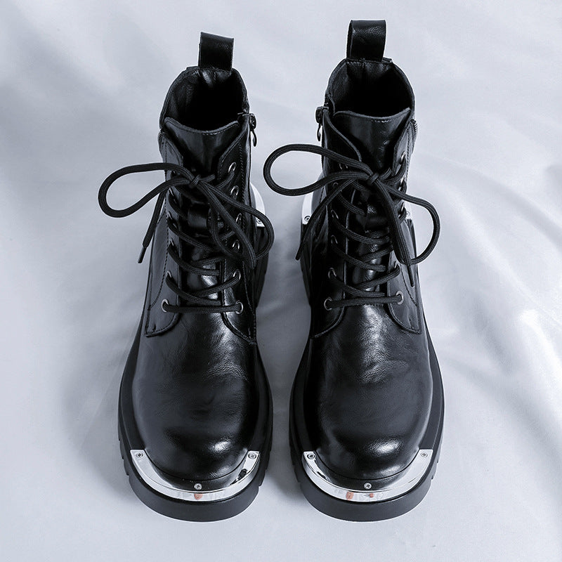 British-style Vintage Fashion Mens Side-zip Boots
