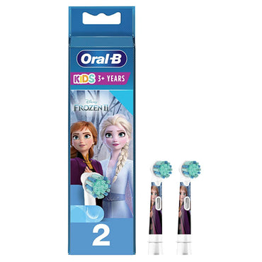 Oral-B Kids Electric Toothbrush Replacement Heads - Frozen 2 Theme, Gentle on Gums, Compatible with Oral-B Kids +3 Electric Toothbrushes
