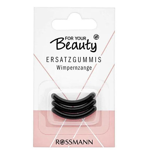 For Your Beauty Eyelash Curler Replacement Rubber - Soft & Gentle, Easy to Mount, 3 Pack