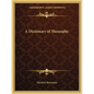 A Dictionary of Theosophy - Paperback