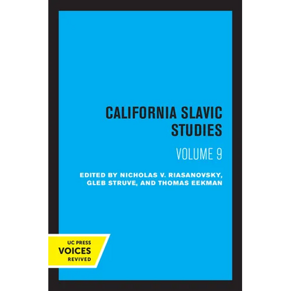 California Slavic Studies, Volume IX - Paperback