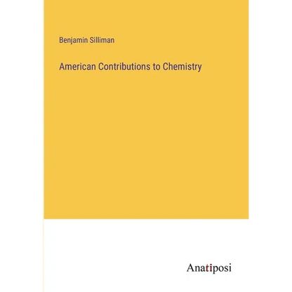 American Contributions to Chemistry - Paperback