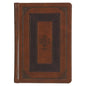 KJV Study Bible, Standard King James Version Holy Bible, Thumb Tabs, Ribbons, Faux Leather, Toffee/Burgundy Debossed - Leather