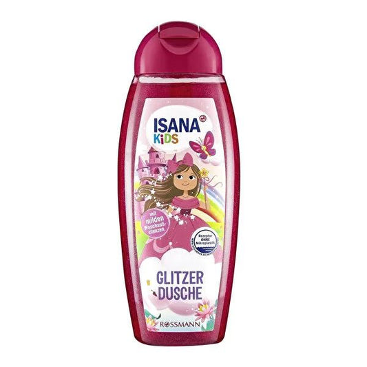 Isana Kids Shower Gel - Fruity Scented, Dermatologically Tested, pH Balanced for Children's Sensitive Skin
