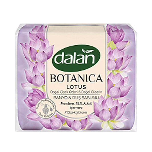 Dalan Botanica Lotus Bath and Shower Soap 150g x 4 - Floral Scent | Gentle Cleansing