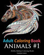 Adult Coloring Books: Animals: 45 Stress Relieving Animal Coloring Designs - Paperback