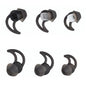 CYADCI Earbud Tips Soft and Comfortable Silicone Earbud Tips 3 Pairs Noise Isolation Tips SML Black Earbud Replacement Tips Compatible with Bose Qc20 Qc30 IE2 SoundSport IE3 SIE2i Earphones