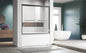 Sliding Glass Tub Door 56-60 in. W x 57 in. H, Matte Black Semi Frameless Dou