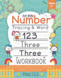 Number Tracing and word practice workbook for kids +3: Learn How To Write Numbers From 0 To 20 - Number Practice Workbook for Preschoolers - Paperback