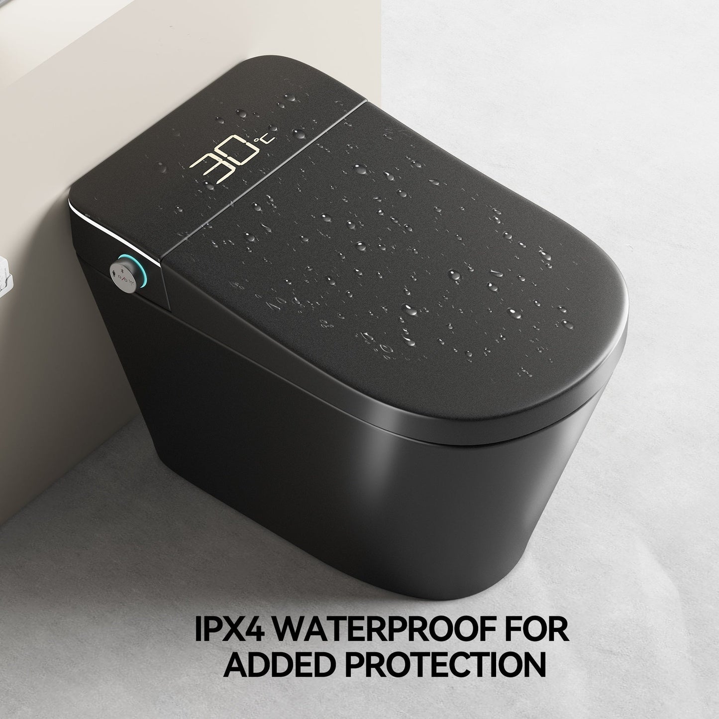 Smart Bidet Toilet with Auto Open/Close Seat, Warm Water Wash, Heated Seat, a...