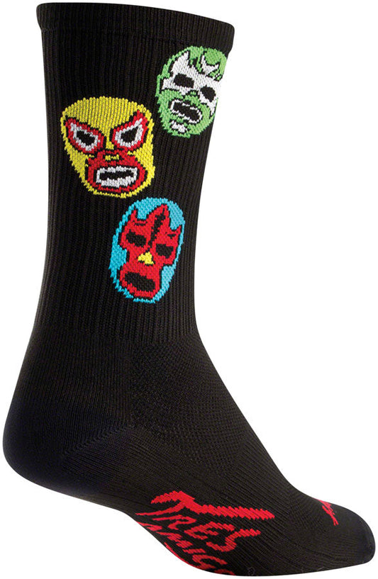 SockGuy SGX Three Amigos Socks - 6" Black Large/X-Large