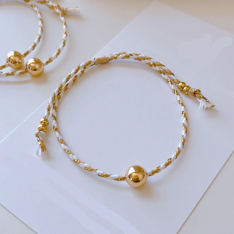 Shell Crystal Green Rice-bead Multi-layer Stacked Bracelet For Women