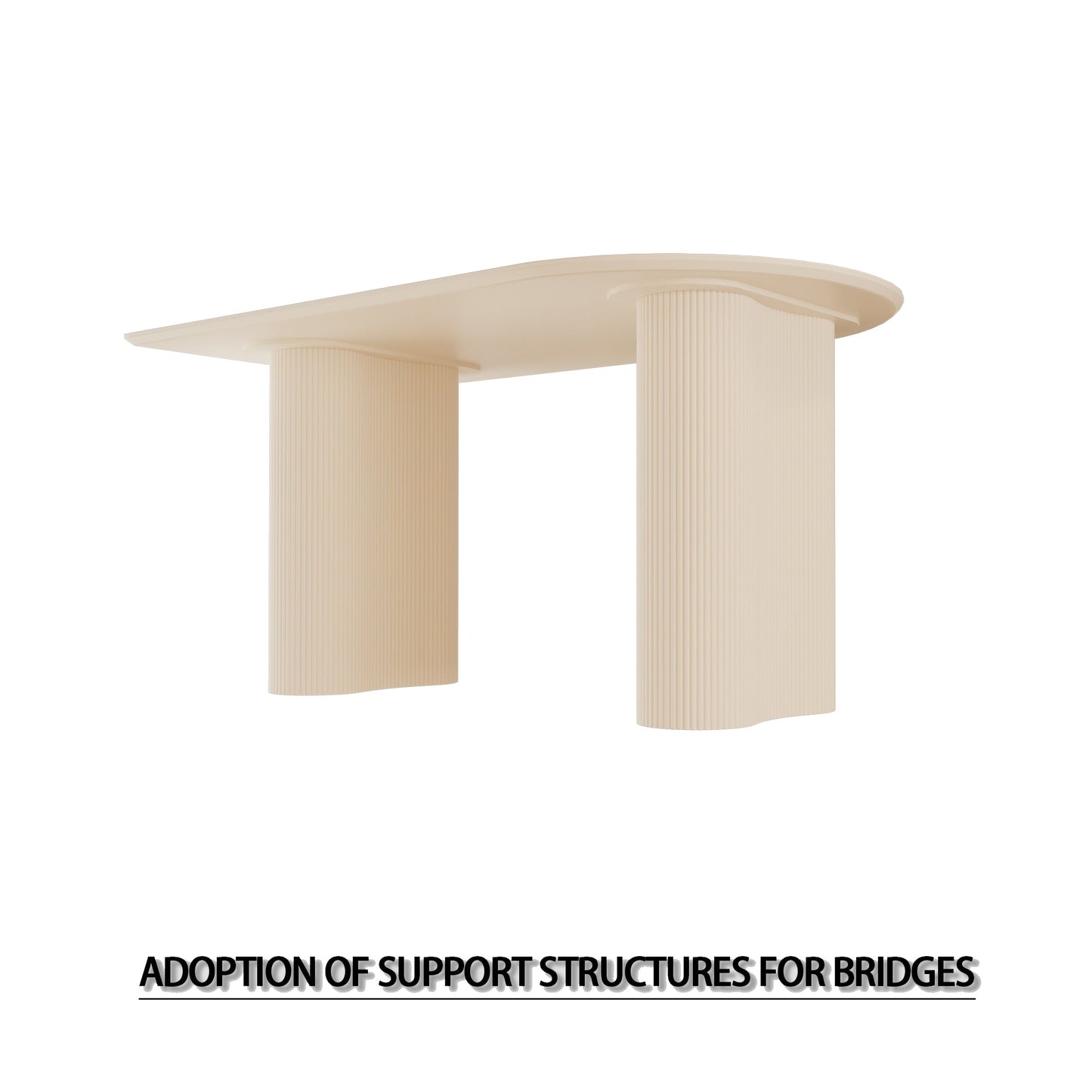 63' medieval modern cream style MDF dining table and beige PU dining chair set,