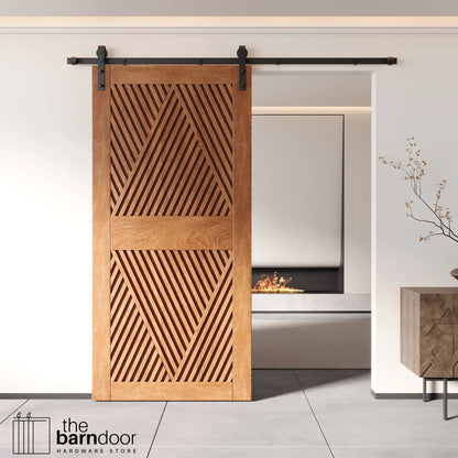 Diamond Pattern Pine Wood DIY Barn Door