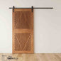 Diamond Pattern Pine Wood DIY Barn Door
