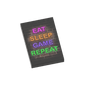 Eat, Sleep Game Repeat Neon Sign - Custom Printed 2x3 Tile - Made Using a LEGO® Tile