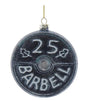 Barbell Ornament Glass