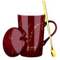 Gift Box With Lid Spoon Milk Coffee Cup