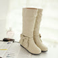 Plus Size Women's Boots Size 44 Flat Inner Height Increase