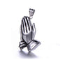 Men's Double-handed Titanium Steel Necklace Personalized Stainless Steel