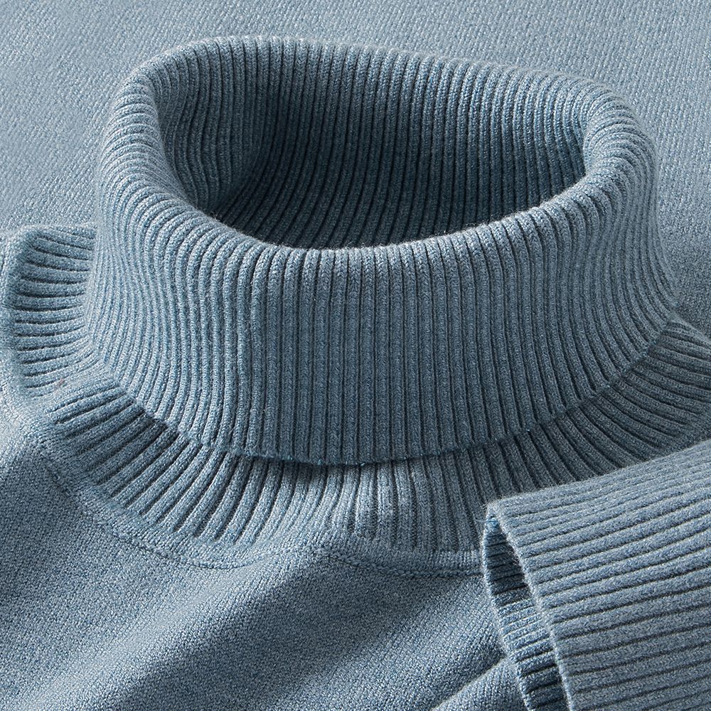 Mens Thermal Turtleneck Sweater For Layering Under Knitwear