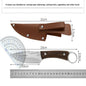 Hand-forged Knife Door Frame Handle Meat Knife Outdoor