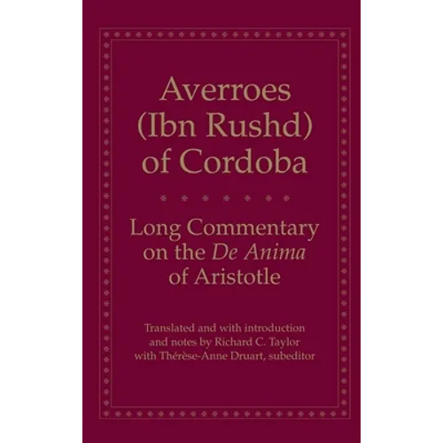 Long Commentary on the de Anima of Aristotle - Paperback