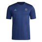 adidas Mens Short Sleeve Pre-Game T-Shirt Team Navy Blue/Philadelphia Union 3X-Large