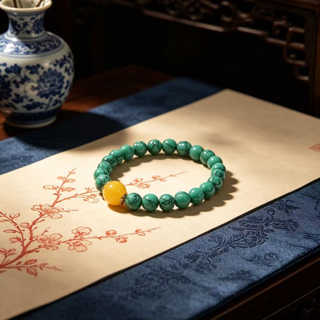 Ethnic Style Six Character Mantra Bracelet