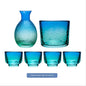 Japanese Hammered Glass Wine & Sake Set – 6-Piece