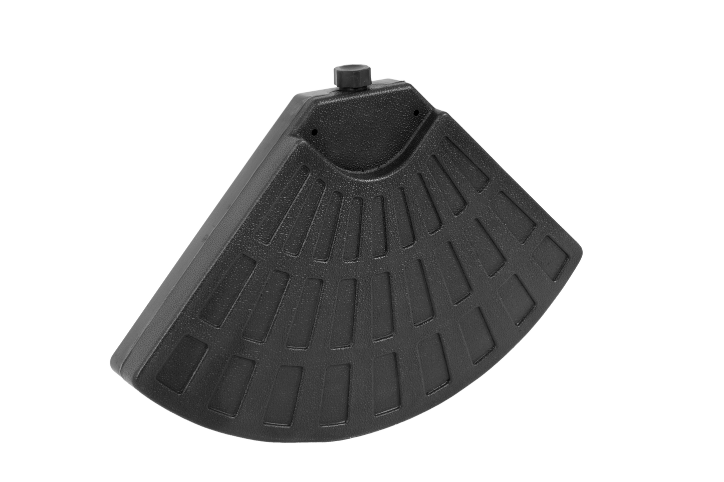 Patio Umbrella Base Fillable 4 Plate PE Black 42 LB Each Water Sand