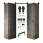 4-Door Bifold Barn Door Kit | Black Hardware