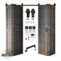 4-Door Bifold Barn Door Kit | Black Hardware