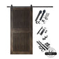 Vertical Slat Barn Door Kit | Black Hardware