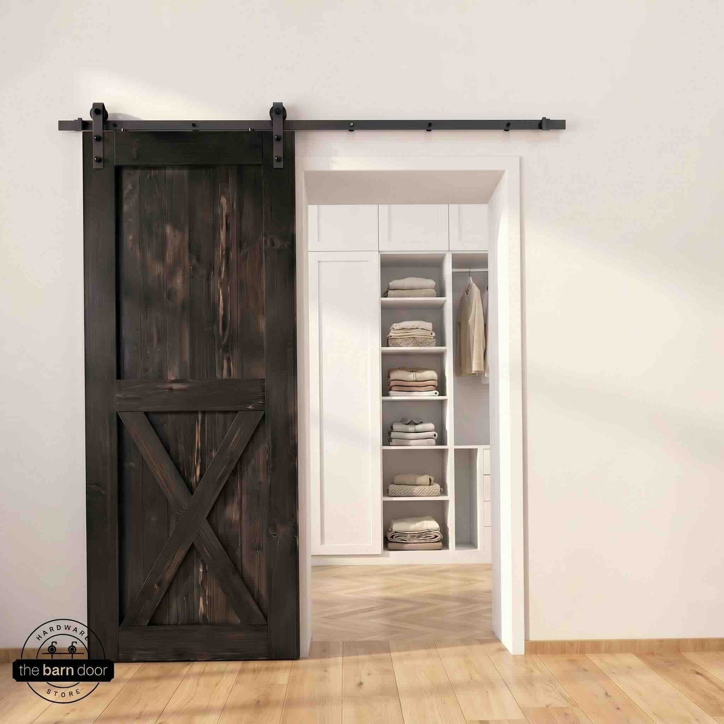 Natural Pine Wood Barn Door | 80", 84", 96" x 20"-60"