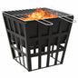 EBTOOLS 2-in-1 Steel Fire Pit and BBQ