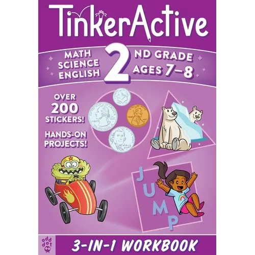 Tinkeractive 2nd Grade 3-In-1 Workbook: Math, Science, English Language Arts - Paperback