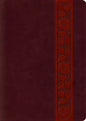 ESV Study Bible, Large Print (Trutone, Mahogany, Trellis Design, Indexed) - Imitation Leather