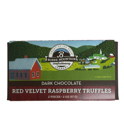 Dark Chocolate Red Velvet Raspberry Truffles - 2 Piece